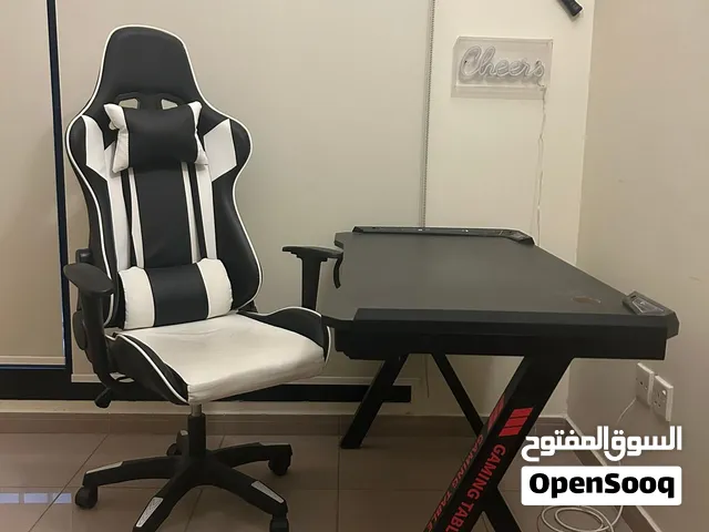 Table with chair for sale with cup and headset holder
