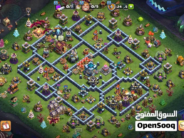 حساب كلاش أوف كلانس للبيع تاون 13 ماكس