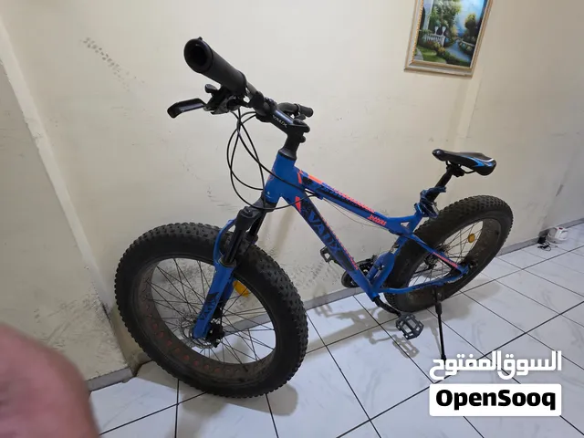 Blue fat tyred mountain bike for sale. In very good condition and bo damage, all working properly .