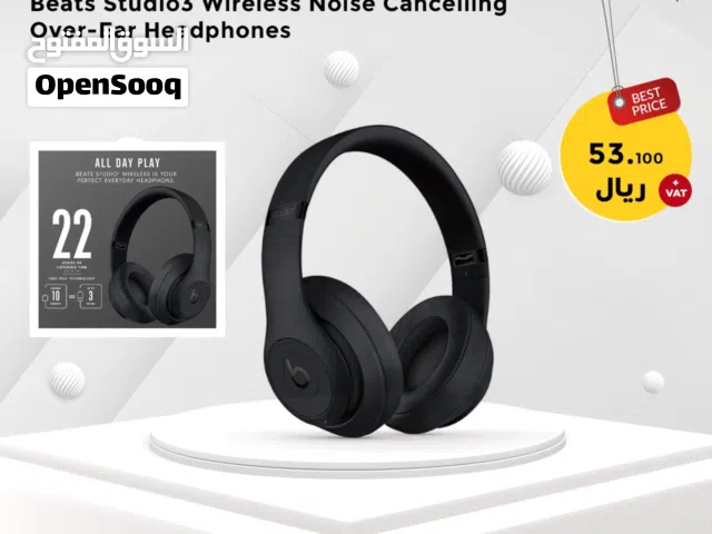 Beats Studio3 Wireless Noise Cancelling Over-Ear Headphones - Apple W1 Headphone Chip, Class 1..
