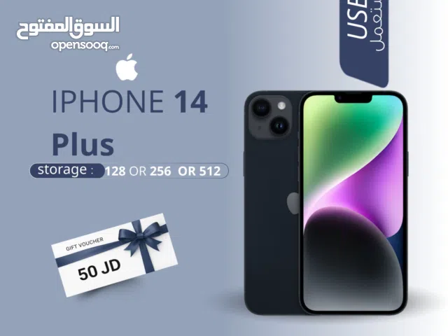 IPHONE 14 PLUS (128GB) USED /// ايفون 14 بلس ذاكرة 128 مستعمل وكاله