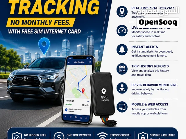 Smart GPS Vehicle Tracking System  No Monthly Fees  Free 4G SIM