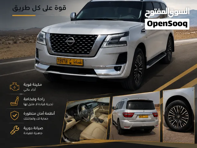نيسان باترول 2018 LE Platinum اس يو في فضي مميز مع مواصفات أمريكية وميزات أمان متقدمة