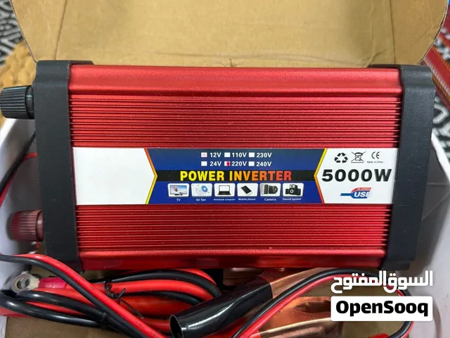 محول طاقة للسيارة 5000 واط ممتاز للرحلات والتخييم