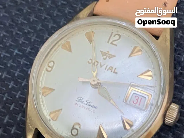 ساعة چوڤيال سويسري أصليه مَلّو بدون بطاريه ضد المياه بتاريخ