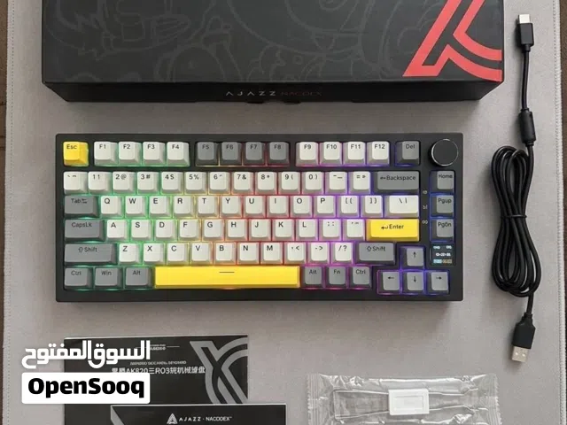 كيبورد من شركه اجاز الميكانيكية Ajazz AK820 Pro إضاءة RGB خلفية قابلة للتخصيص بالكامل