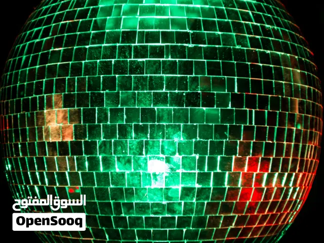 Disco Mirror Ball With Motor And Wooden Box