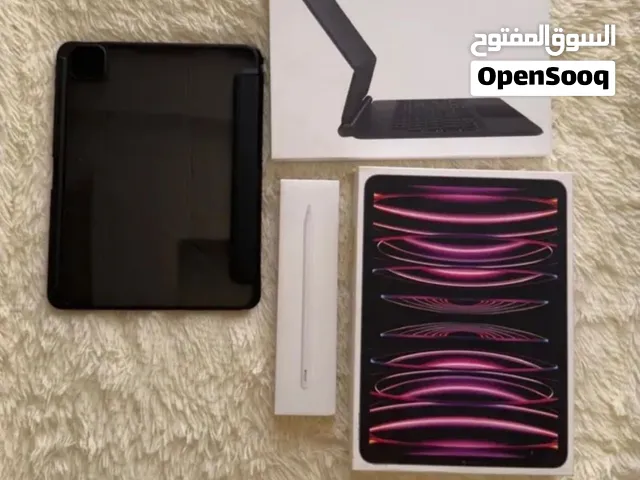 ايباد برو M2 + قلم ابل الاصلي + ماجيك كيبورد من ابل + كڤر