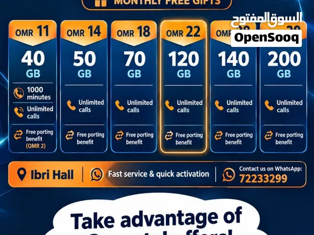Omantel VIP mobile numbers in Al Sharqiya