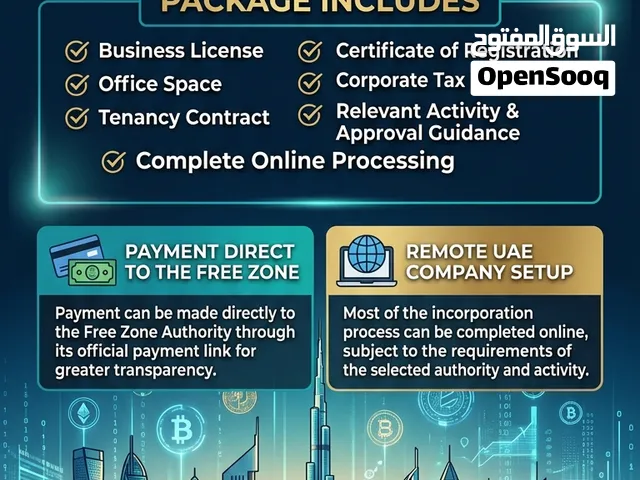 Crypto Trading - Digital Assets Business UAE License + Office + Tenancy Contract