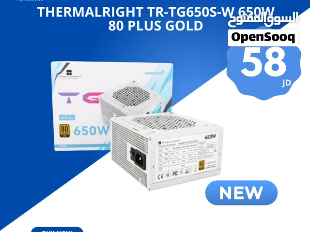 مزود طاقة Thermalright TR-TG650S-W 650W 80+ Gold أبيض جديد