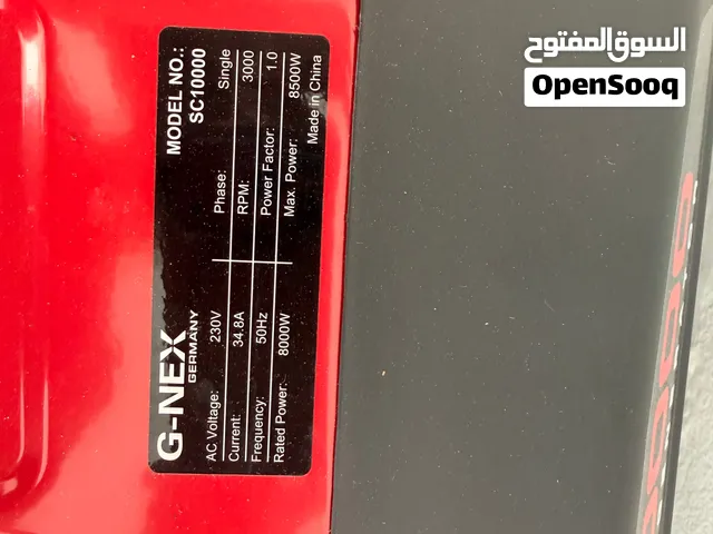 Brand New G-NEX SC10000 Generator –8,000W
