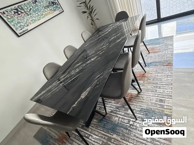 8-seater dining table, brand new, chairs included