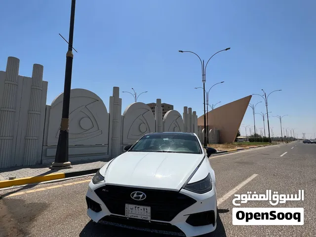 سوناتا N line 2021  مكينه 2.5 تيربو لون ابيض صدفي