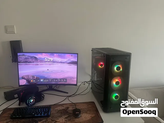Gaming PC setup with 27” 280Hz monitor + keyboard + mouse. Powerful and ready to use.