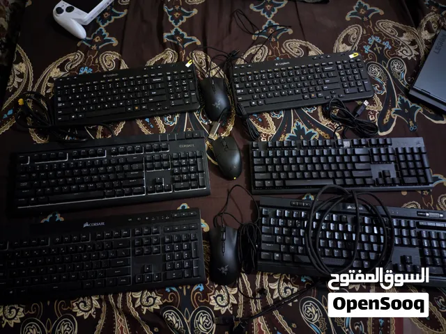 Razr, Crosair, Logitech كيبورد و ماوس