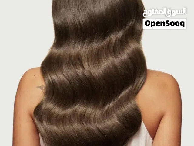 وصلة شعر طبيعي 100% بأحجام مختلفة جاهز للتركيب مباشرة