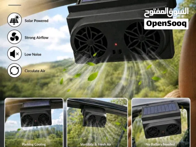 YAIUZGOO مروحة تهوية السيارة بالطاقة الشمسية، مروحة تهوية السيارة بالطاقة الشمسية مدمجة، نظام تهوية