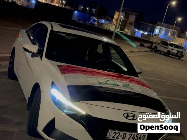 النترا موديل 2022 لون ابيض وارد خليجي رقم اربيل