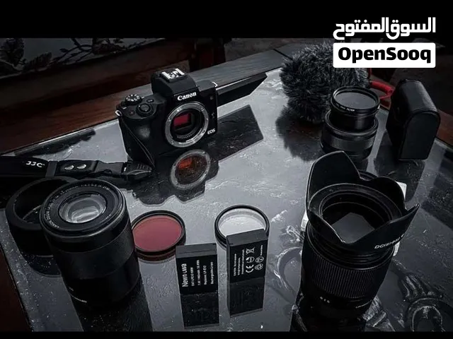 كاميرا كانون m50    canon m50  مع جميع معدتها  للبيع كاملة مع جميع العدسات
