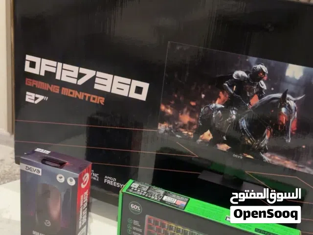 للبيع Gaming bundle احترافي يتكون من شاشة وكيبورد رايزر ميني بحالة ممتازة وماوس جديد كلياً