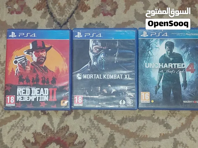 العاب ps4 للبيع حالة كويسه 3 مع بعض1200ومعهم لعبة هداية The waking dead