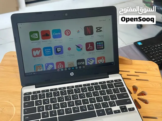 لابتوب اتش بي كروم جديد م مستعمل بكرتون ولا مبطل 32 جيبي 4 رام قابل لزيادة متوفر كميه كبيرة