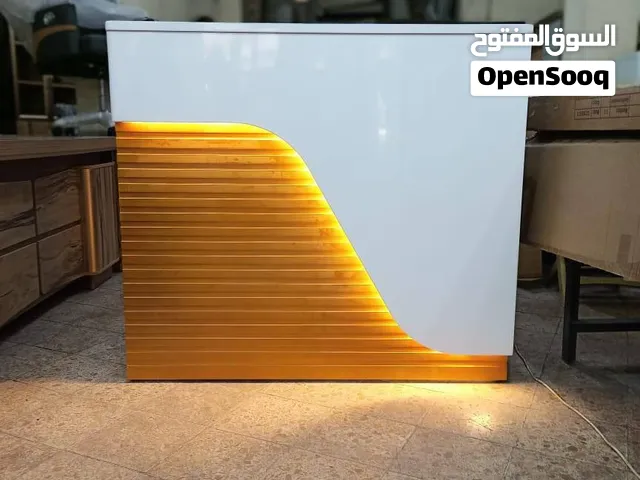 ميز رسيبشن  استعلامات  120 سم   270 الف  توصيل مجاني جميع  المحافظات     بدون شد  ميز  رسيبشن