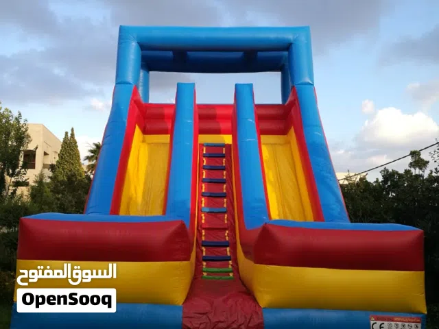 تأجير العاب النفخ والنطاطات الهوائية والسحسيلة النفخ لحفلات الأطفال