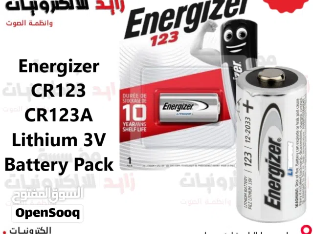 Lithium CR123 Battery بطارية CR123 CR123A
