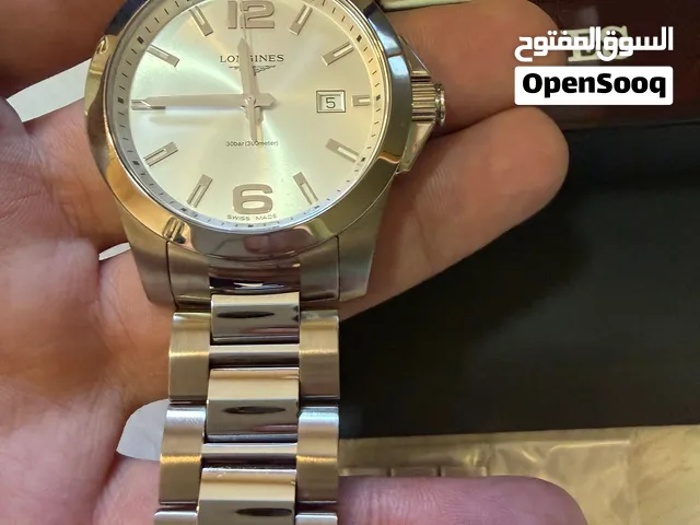 ساعه لونجين كونكيست جديده ( ملبوسه كم مره فقط للتجربه )