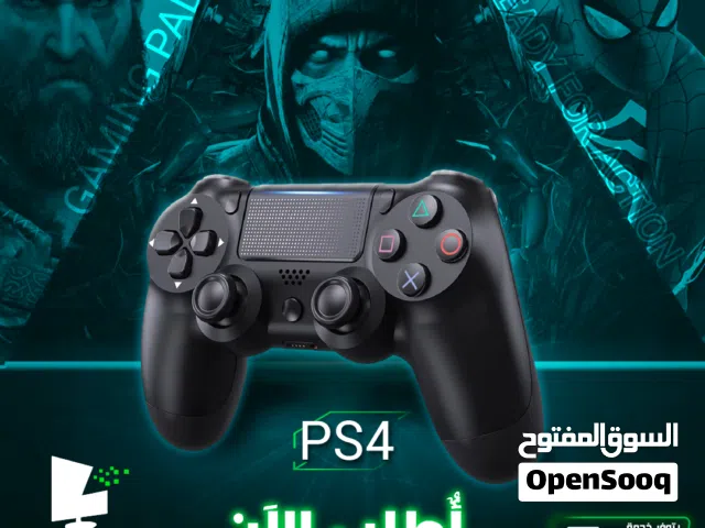 وحدات التحكم /  ايد بلايستيشن 4 لون أسود و أبيض و أزرق و أحمر  Controller Playstation Gamepad PS4