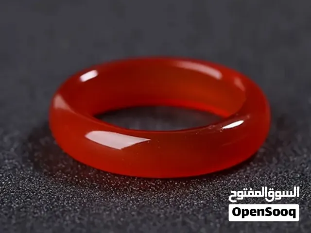 القطعة الاخيرة رجالي و نسائي خاتم حجر كريم عقيق طبيعي