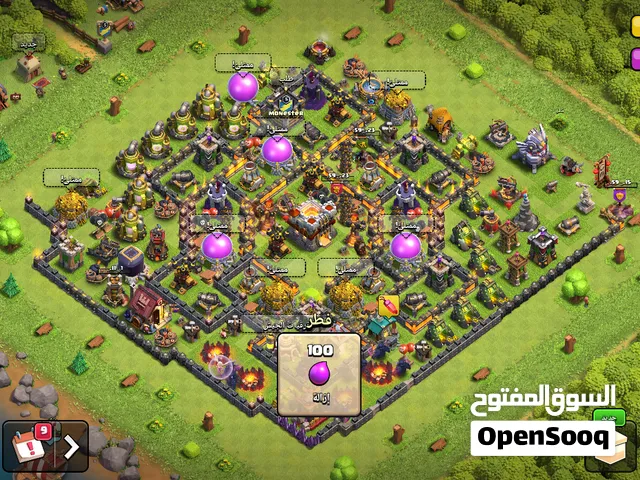 حساب كلاش اوف كلانس تاون 11 للبيع ب 500 خمس ميه سعودي