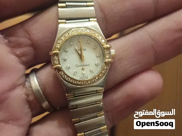 Women's Omega Constellation Diamond Dial Two-Tone Swiss Watch