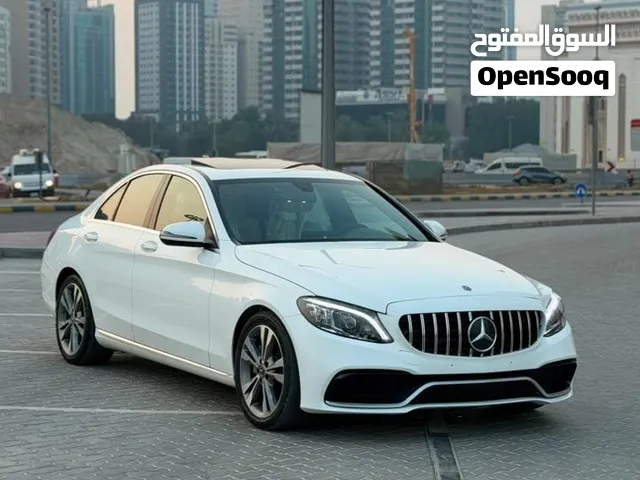 تم الوصول 2018 MERCEDES C300 فتحة داخليه بيج ارباق وكالة البيع بالحادث
