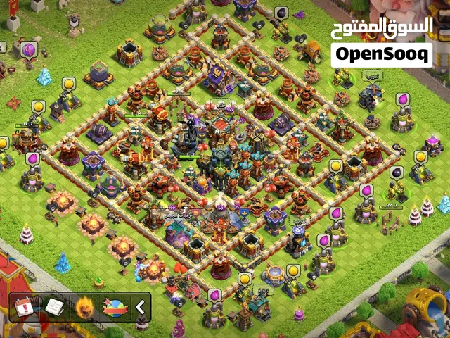 حساب كلاش للبيع تاون 17 ماكس عمر الحساب 4500 يوم مع الدليل حساب نوادر سعر 350 ألف قابل لتفاوض