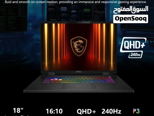 MSI 5070 RTX intel i9 ultra gaming laptop