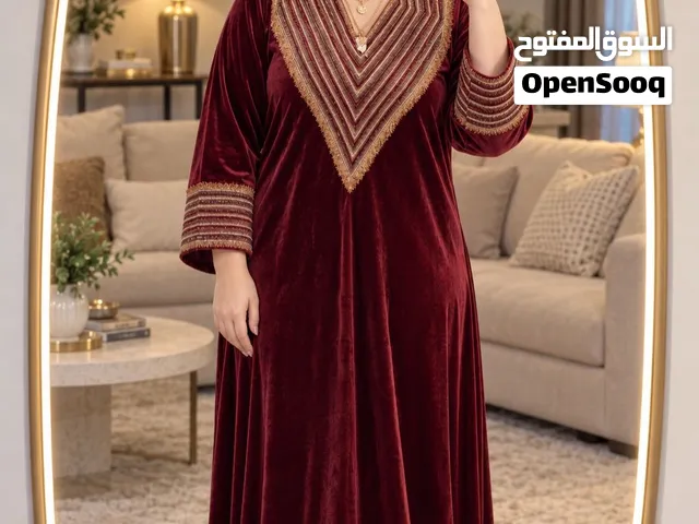دشداشة نسائية مخمل فخمة
