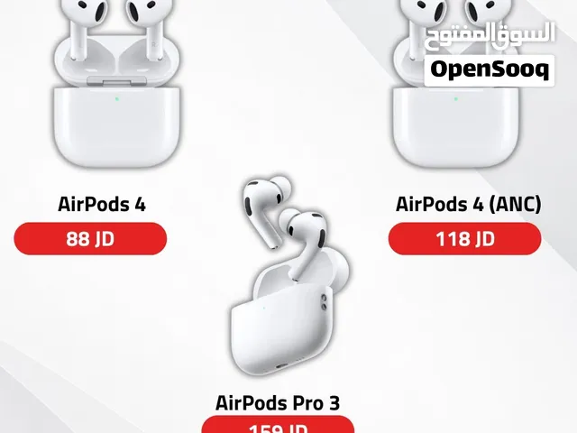 APPLE AIRPODS 4 NEW / ابل ايربودز 4 جديده كفالة الوكيل