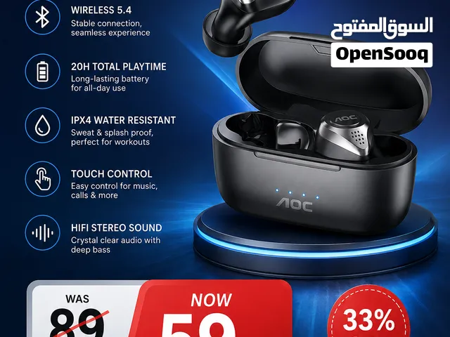 AOC wireless earbuds