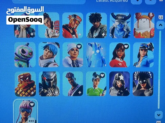 حساب فورتنايت 66 سكن واكسات ممتازه