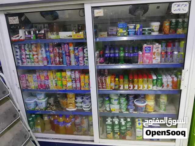 ثلاجة عرض بقالة بابين