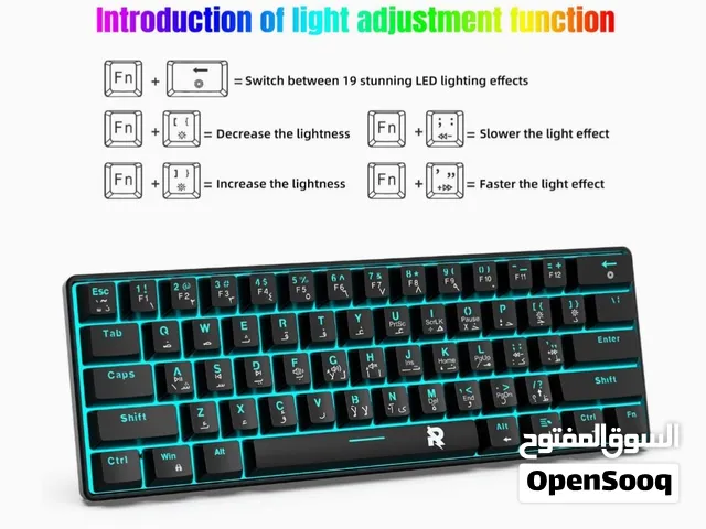 keyboard lights rock pow