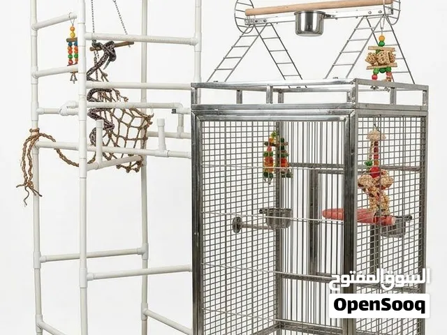 Premium Bird Cage + Extra-Tall Bird Gym Tower – Excellent Condition