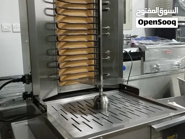 ماكينة شاورما roller grill صناعة فرنسية جديدة ستانلس ستيل لم تستخدم بأفضل حالة ممكنة