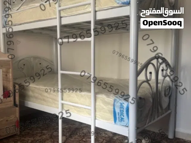 تخت حديد طابقين ب حديد  دهان حراري بأعلى جوده يتحمل أوزان عاليه بأفضل الأسعار بالمملكه