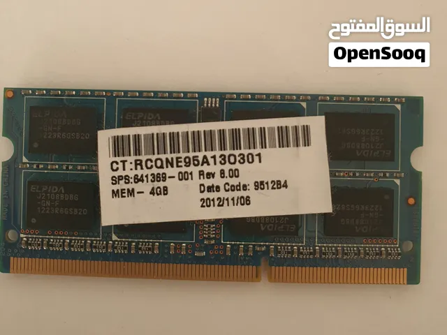 رام 4 جيجابايت من نوع SO-DIMM الجيل DDR3