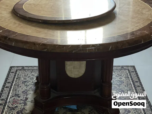 طاولة سفرة دوارة رخام