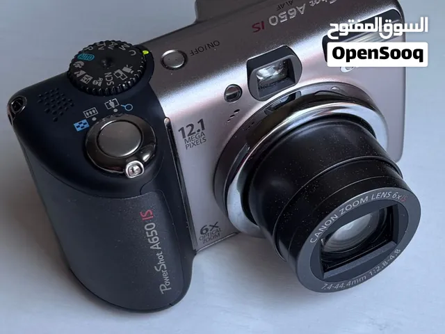 كاميرة كانون Powershot A650 IS 12.1MP إصدار 2007 بحالة ممتازة مع توفر الملحقات